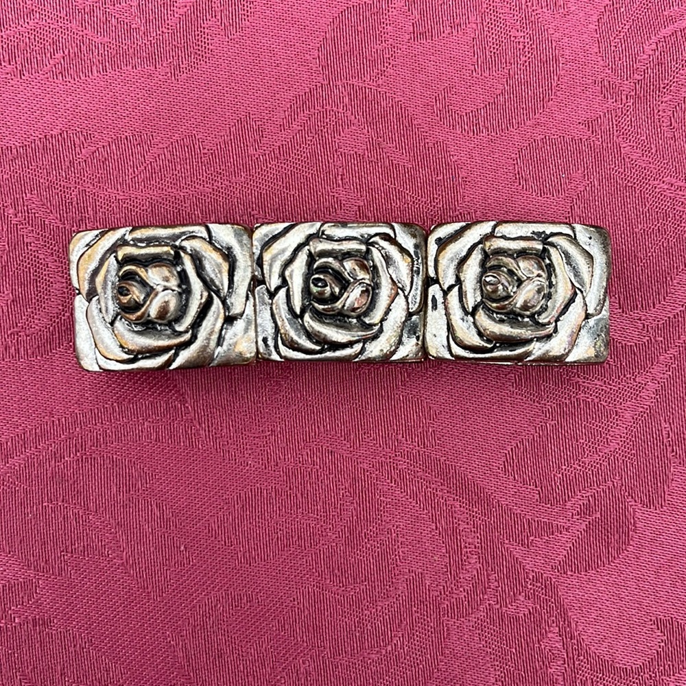 Silver Rose Bracelet